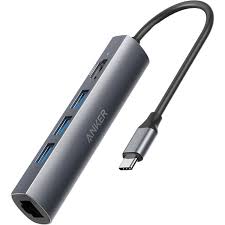 Usb type c cable, anker powerline+ usb c to usb. Anker 5 In 1 Premium Multiport Usb Type C Data Hub A83310a1 B H