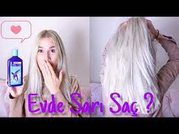 Saclarimi Nasil Sariya Boyuyorum Mor Sampuan Nedir Youtube Sari Sac Boyalari Sac Sac Stilleri