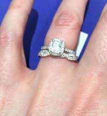 I Love That The Engagement Ring And Wedding Band Do Not Match Unique Combination Engagement Rings Wedding Bands Engagement