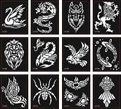Check spelling or type a new query. Tier Tattoo Schablonen Vorlagen 12 Sheets Fur Glitter Tattoo Und Air Brush Tattoo Spinne Skorpion Lowe Schmetterling Und Mehr Amazon De Beauty