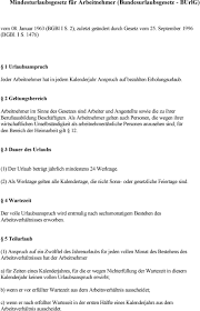 Viele ihrer kolleginnen und kollegen haben nach einem jahreswechsel noch ein paar tage resturlaub übrig. Mindesturlaubsgesetz Fur Arbeitnehmer Bundesurlaubsgesetz Burlg Pdf Kostenfreier Download