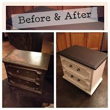 Furniture Redo With Cream And Black Redo Furniture Diy Furniture Projects Furniture Makeover