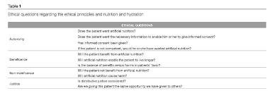 Bioethical Principles And Nutrition In Palliative Care