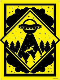 Warning Alien Abduction Zone Tin Sign Alien Abduction Alien Party Alien Art