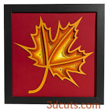 Download Stacked Maple Leaf 3dcuts Com