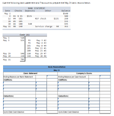 1) how to get started. Solved Use The Following Bank Statement And Account To Pr Chegg Com