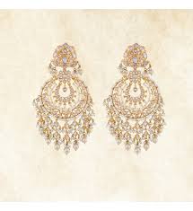 5% coupon applied at checkout save 5% with coupon (some sizes/colors) get it as soon as thu, jun 17. Gold With Pearl Chandbali Earrings Krishna Jewellers Pearls And Gems
