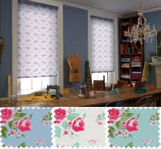 shabby chic floral patterned roller