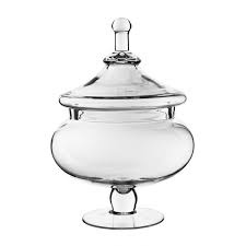 Buy high grade decorative glass containers, apothecary jars and mason jar from tableclothsfactory at discounted rates. 15 Inch Tall Glass Wedding Apothecary Candy Buffet Jar