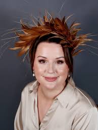 Luxury Gold Statement Headband UK Made Millinery Made to Order Fascinators  Gold Wedding Hats Gold Wedding Fascinators couture