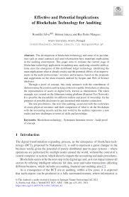 One can easily go through this and get the basic idea about what blockchain is and how it works and what are the functionalities of blockchain. I1 Rgstatic Net Publication 350451338 Effective
