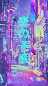 Iphone neon blue and pink wallpaper; Japanese Vaporwave Wallpapers Top Free Japanese Vaporwave Backgrounds Wallpaperaccess