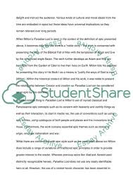 Epic Poetry John Miltons Paradise Los Essay Example Topics And Well Written Essays 750 Words