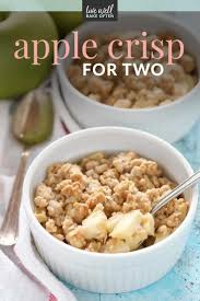 Apple Crisp For Two Easy Apple Crisp Recipe Apple Crisp Recipes Baked Apple Dessert