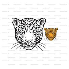 Cabeza de jaguar. Cortar archivos para Cricut. Clip Art silueta (eps, svg,  pdf, png, dxf, jpeg). - Etsy España