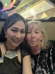 To our dearest mum Christine and dad Frank, thank you for visiting us here 