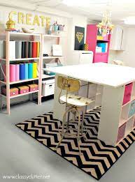 13 craft room makeover with affordable ikea furniture. Craft Studio And Mohawk Rug Giveaway Basement Craft Rooms Craft Room Design Craft Room Office