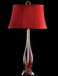 Waterford Evolution Red And Amber Table Lamp And Shade 34 1 2 Red Table Lamp Table Lamp Contemporary Table Lamps