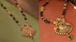 The thick gold and black beaded. Heavy Bridal Mangalsutra Designs 2020 Long Gold Mangalsutra Designs Youtube