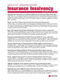 Statistics derived from state page data in the annual statement and the insurance expense exhibit can be used to compare profitability among different states and property/casualty lines. Mealey S Litigation Report Insurance Insolvency Lexisnexis Store