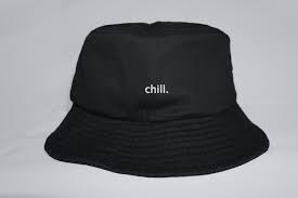 Chill Bucket Hat Black Bucket Hat Custom Bucket Hat Summer Etsy In 2021 Black Bucket Hat Bucket Hat Black Black Bucket
