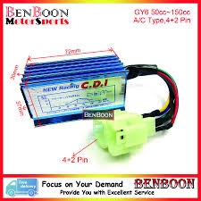 Gy6 50cc 150cc Engine Parts Racing Ac Alloy Cdi 4 2 Pin Chinese Scooter Parts Atv Parts Znen Baotian Taotao Baja Free Shipping 50cc Chinese Scooters 150cc