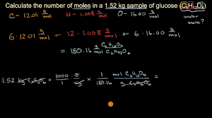 The weight average molecular weight is defined by: Calculating Molar Mass And Number Of Moles Worked Example Video Khan Academy