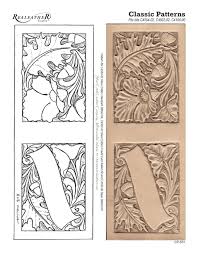 Size 8.5 x 11 inch pattern. Basic Leather Carving Page 1 Line 17qq Com