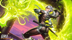 Overwatch genji wallpapers phone uploaded at november 18, 2017 on gaming wallpaper. Hd Wallpaper Genji Overwatch Video Games White Hair Dragon Genji Overwatch Wallpaper Flare