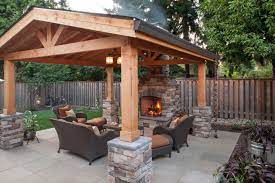 Simple Outdoor Fireplace Design Paradise Restored Landscaping Outdoor Fireplace Designs Backyard Fireplace Backyard Patio Designs