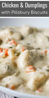 Easy Chicken And Dumplings Using Shredded Rotisserie Chicken And Pil In 2021 Easy Chicken Dumpling Recipes Crockpot Chicken And Dumplings Biscuit Chicken And Dumplings
