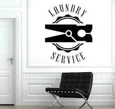 Vinyl Decal Wall Sticker Sing Laundry Room Dry Cleaning Service Clothes Unique Gift N897 En 2020