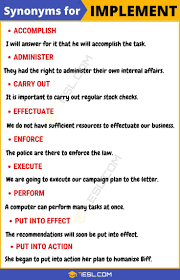Implement Words To Use English Vocabulary Words Book Writing Tips