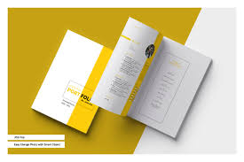 There are different mockups such as branding, business cards, samsung edge, iphone 6 mockups, magazine cover and many useful mockups. Psd Portfolio Template In Brochure Templates On Yellow Images Creative Store