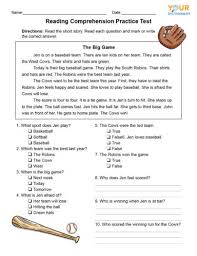At this level we encourage teachers to share the books that they are reading independent with students. 1st Grade Reading Comprehension Tests Worksheets