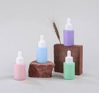 Custom Glassic Cosmetic Serum Bottle 30 Ml 1oz White Black Silver Frosted Flat Shoulder Colorfule Dropper Bottles for Essential Oils 30ml Glass Serum Dropper