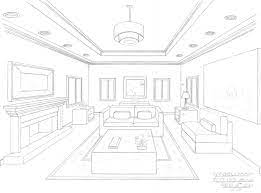 Students will learn how to use a vanishing point to create a room interior. Interior Design 2 Point Perspective Living Room