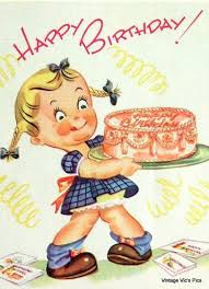 Birthday Greeting Birthday Wishes Clip Art Birthday Card Made From A Vintage Card Yum It S All Mine Happy Birthday Vintage Vintage Birthday Cards Vintage Birthday