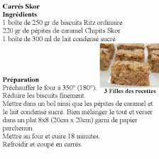 Carre Skor Recette Pepites De Caramel Lait Condense
