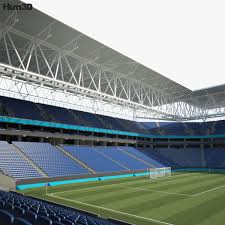 3d Model Of Rcde Stadium In 2020 Stadium Scene Setup 3d Model