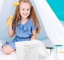 VILLFUL Paint Bucket Plastic Paint Storage Bucket 2.5L White Container with  Lid for Storing and Mixing : Amazon.com.au: Automotive