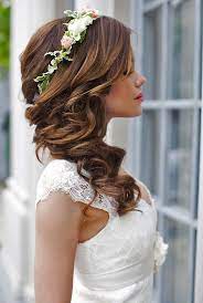 33 Wedding Hairstyles With Flowers For Your Fairytale Day Wedding Hairstyles For Long Hair Long Hair Styles Flower Crown Hairstyle