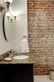 Werkzeug und baumaterial für profis und heimwerker. 48 Stylish Bathrooms With Brick Walls And Ceilings Digsdigs