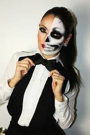 Bildergebnis Fur Halloween Make Up Halbes Gesicht Schminken Halloween Halloween Gesicht Schminken Und Halloween Ideen