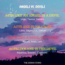 This sign can sometimes be good but sometimes bad. Angels Vs Devils Zodiac Zodiacsigns Zodiacfun Astrology Astrology For More Astrology Fun Visit The Zodiac Star Zodiac Zodiac Signs Zodiac Signs Aries