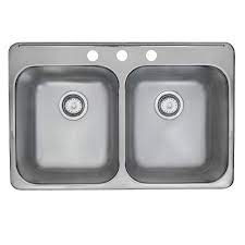 You can even use them for larger items, like skillet handles, cookie sheets, and stockpots. Kindred Drop In Stainless Steel 31 25 Inch 3 Hole Double Bowl Kitchen Sink With Ez Torque The Home Depot Canada