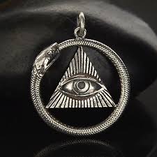 Maybe you would like to learn more about one of these? Sterling Silver All Seeing Eye And Ouroboros Pendant