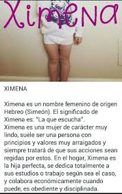 Ximena Significados De Los Nombres Nombres Mujer Nombres Femeninos