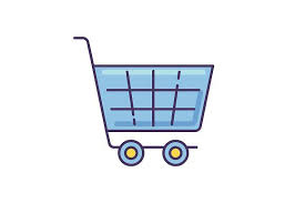 Shopping Cart Blue Rgb Color Icon Biru Png Gambar Hiasan