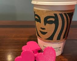 Starbucks Pink Coffee Stopper Set, Pink Starbucks Cups Hole Cover